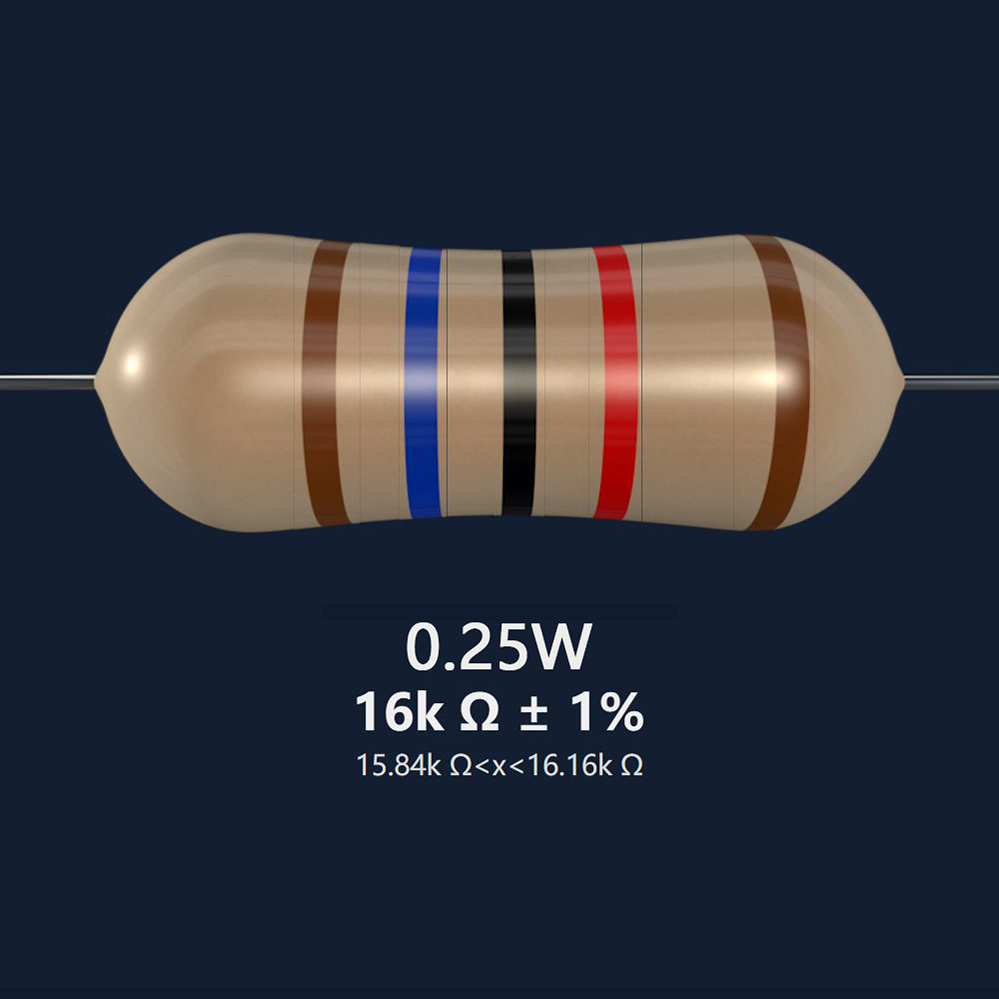 16K  0.25W 1% - TH
